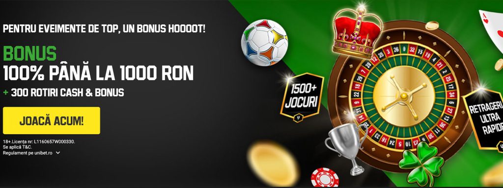 bonus fara depunere unibet