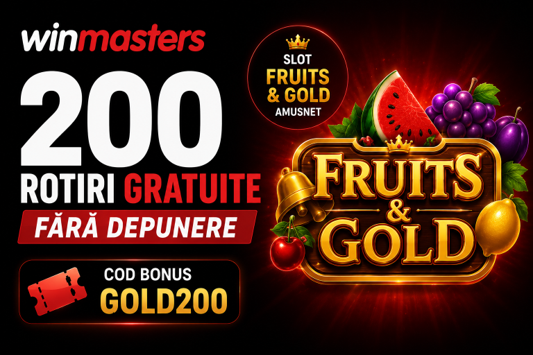 winmasters 200 rotiri gratuite fara depunere cu cod bonus